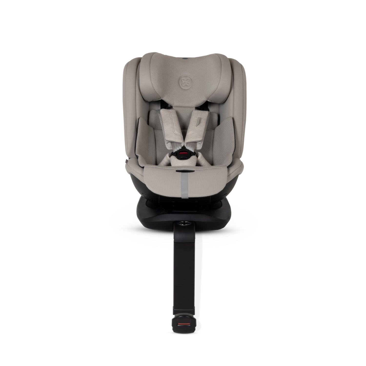 Silla de auto Beige frontal, adecuada para la seguridad infantil